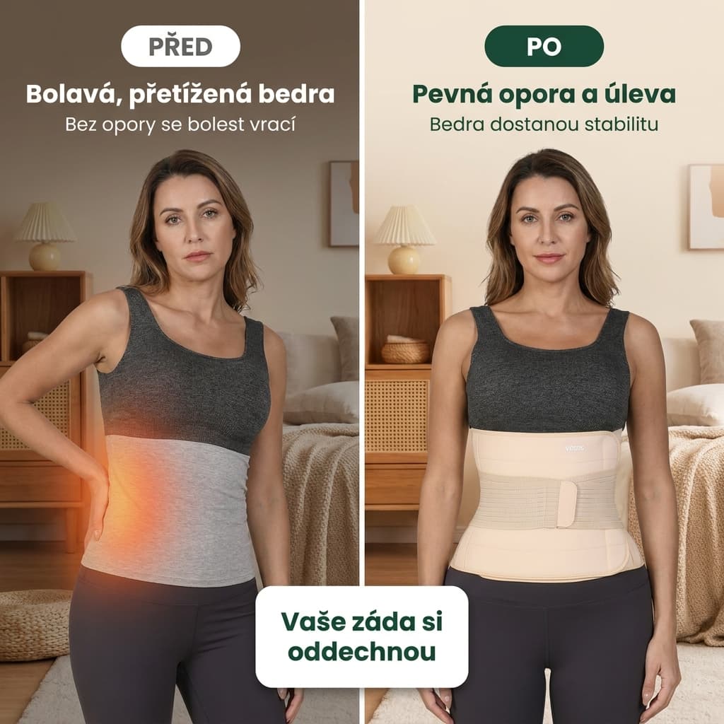 Bolest v kříži a ischias, prémiový terapeutický bederní pás Nartis